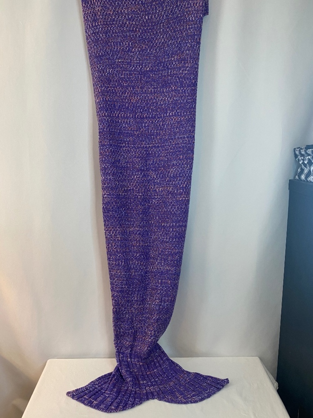 Purple Mermaid Tail Blanket